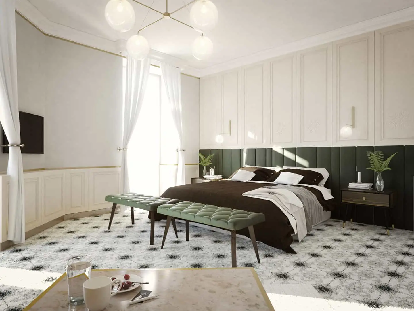 Interiér secésneho Hotela Grand v Starom Smokovci — náhľad projektu